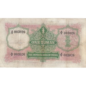 Iran, 1 Toman, 1924/32, FINE, p11