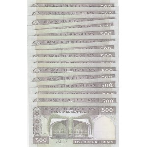 Iran, 500 Rials, 2003/2009, UNC, p137Ab, Total 15 banknotes