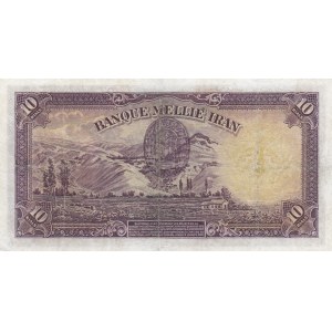 Iran, 10 Rials, 1937, VF, p33c