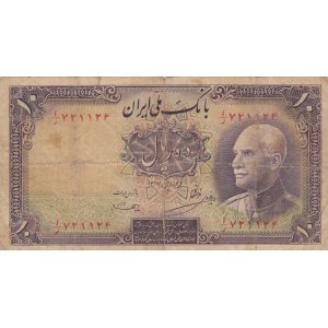 Iran, 10 Rials, 1937, POOR, p33