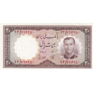 Iran, 20 Rials , 1958, UNC (-), p69