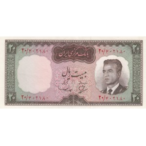 Iran, 20 Rials , 1965, AUNC, p78a