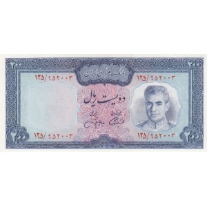 Iran, 200 Rials, 1971/1973, UNC, p92c