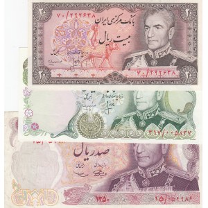 Iran, 20 Rials, 50 Rials and 100 Rials,  AUNC,  (Total 3 banknotes)