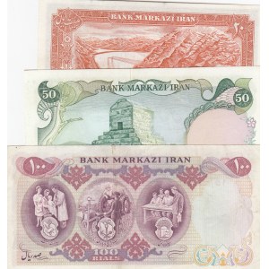 Iran, 20 Rials, 50 Rials and 100 Rials,  AUNC,  (Total 3 banknotes)