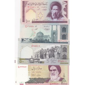 Iran,  Total 4 banknotes