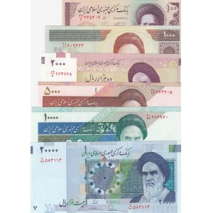 Iran,  Total 6 banknotes