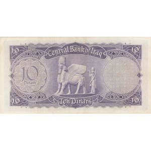 Iraq, 10 Dinars, 1959, XF, p55