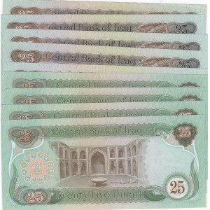 Irak,  UNC,  Total 9 banknotes