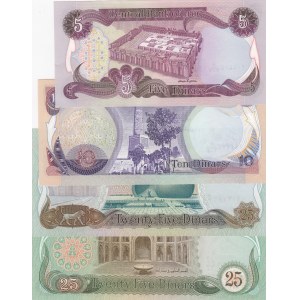 Iraq,  Total 4 banknotes