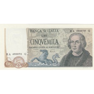 Italy, 5.000 Lire, 1973, AUNC, p102b