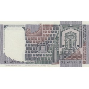 Italy, 10.000 Lire, 1976/1984, XF, p106b