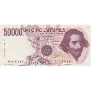 Italy, 50.000 Lire, 1984, XF, p113a