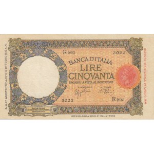 Italy, 50 Lire, 1937, XF, p54b