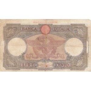 Italy, 100 Lire, 1931/1942, FINE, p55b