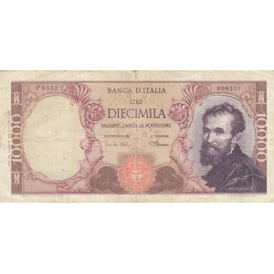 Italy, 10.000 Lire, 1962, VF (-), p97