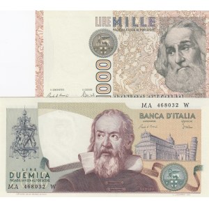 Italy,  Total 2 banknotes