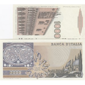 Italy,  Total 2 banknotes