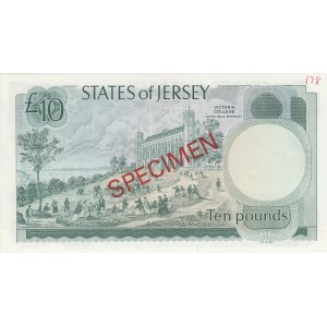 Jersey, 10 Pounds, 1976/1988, UNC (-), p13s, SPECIMEN