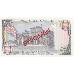 Jersey, 50 Pounds, 1989, UNC, p19s, SPECIMEN