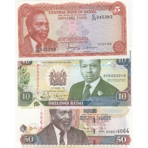 Kenya,  Total 3 banknotes