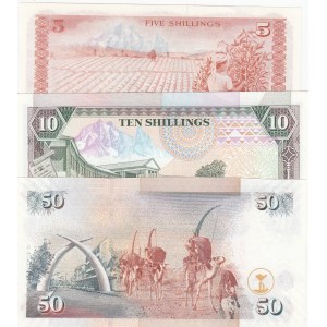 Kenya,  Total 3 banknotes