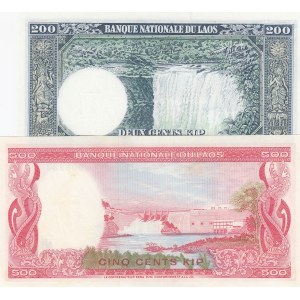 Lao,  Different 2 banknotes