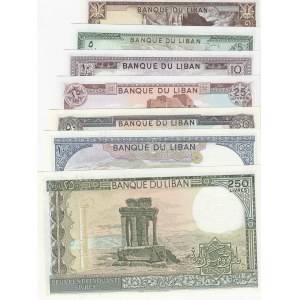 Lebanon,  Total 7 banknotes