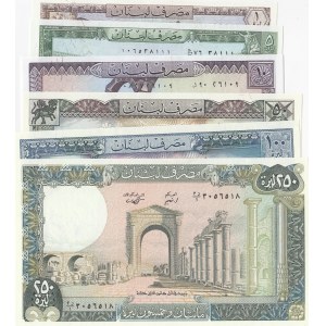 Lebanon,  Total 6 banknotes