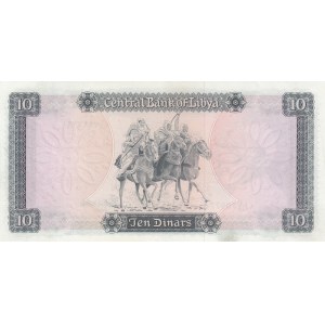 Libya, 10 Dinars, 1972, AUNC(-), p37b