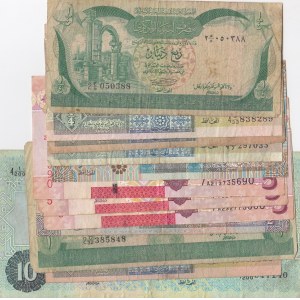 Libya,  FINE,  Total 11 banknotes