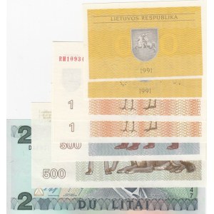 Lithuania,  Total 7 banknotes