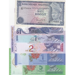Malaysia,  Total 6 banknotes