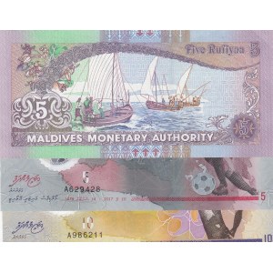 Maldives,  Total 3 banknotes