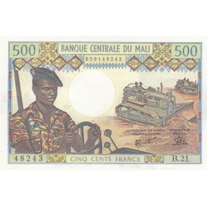 Mali, 500 Francs, 1973/1984, UNC, p12e