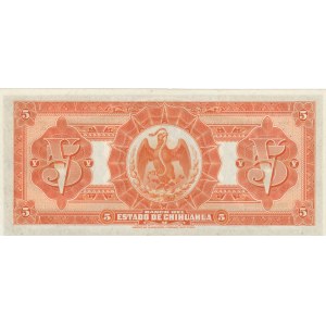 Mexico, 5 Pesos, 1913, UNC, pS132a