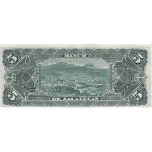 Mexico, 5 Pesos, 1891/1914, UNC, pS475r