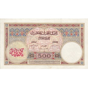 Morocco, 500 Francs, 1948, VF, p15b