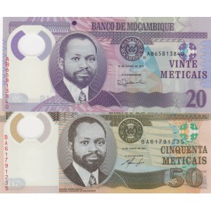 Mozambique,  Total 2 banknotes