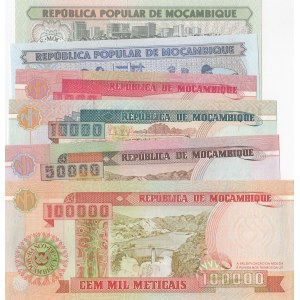 Mozambique,  Total 6 banknotes