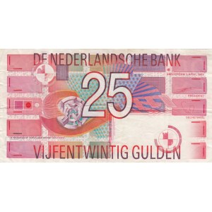 Netherlands  , 25 Gulden, 1989, VF, p100