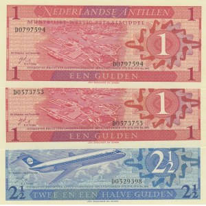 Netherlands Antilles,  Total 3 banknotes