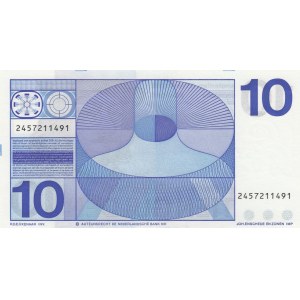 Netherlands, 10 Gulden, 1968, UNC, p91b