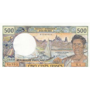 New Caledonia, 500 Francs, 1969-92, UNC, p60e