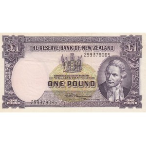 New Zealand, 1 Pound, 1960/1967, XF, p159d