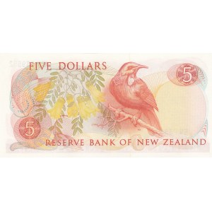 New Zealand, 5 Pounds, 1985/1989, UNC, p171b