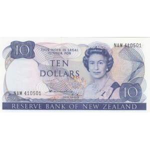 New Zealand, 10 Dollars, 1981/1985, UNC, p172a