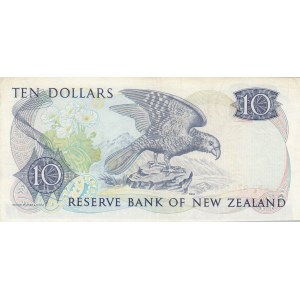 New Zealand, 10 Dollars, 1985, XF, p172b