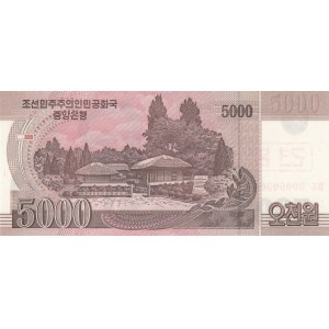 North Korea, 5.000 Won, 2008, UNC, p66s, SPECIMEN