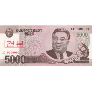 North Korea, 5.000 Won, 2008, UNC, p66s, SPECIMEN